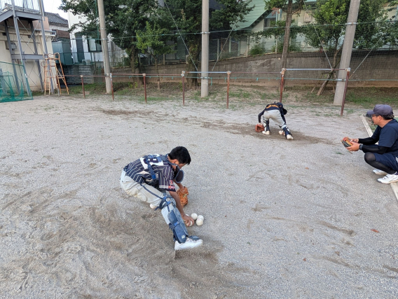 7月12日　炎天下の豊渓中にて、全員ちょっと限界